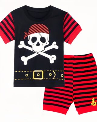 Pirate t-shirt and shorts for boys very high quality fashionable pajamas