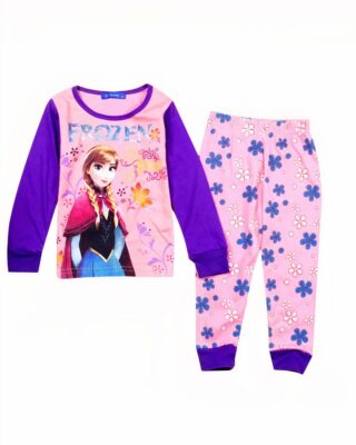 Two-piece long-sleeved pajamas with Anna Frozen pattern very high quality fashionable