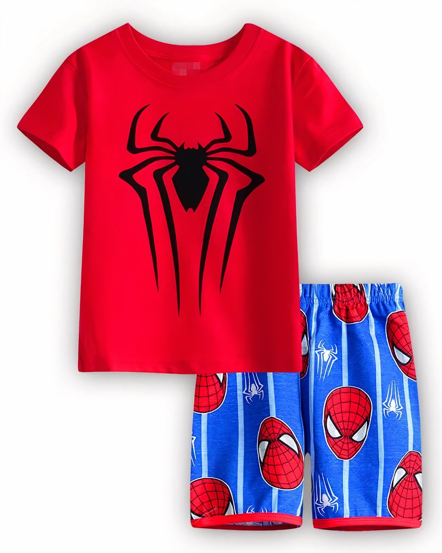Cotton Spiderman pajama set for boys very fashionable high quality