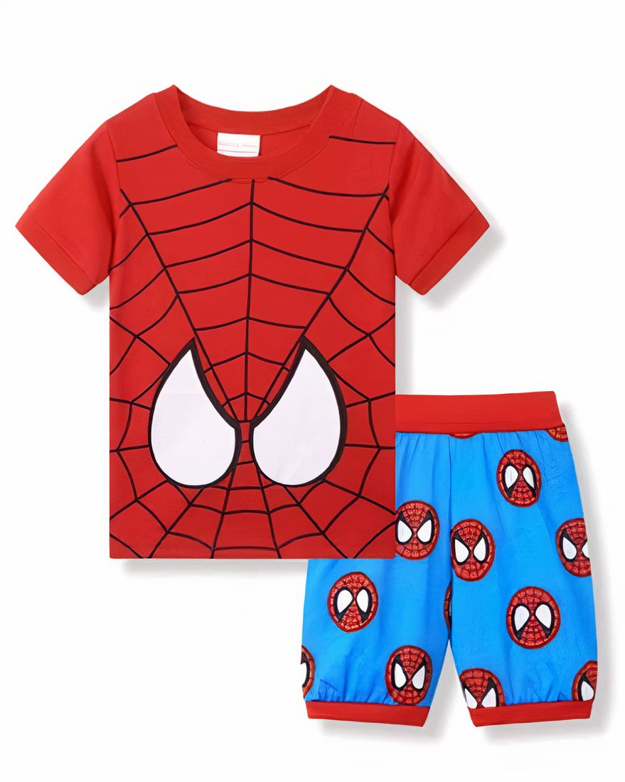 Spiderman summer pajamas in very fashionable cotton very high quality