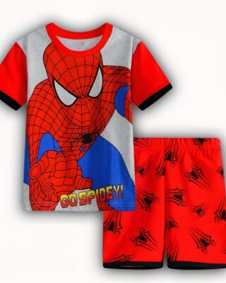 Spiderman two-piece pajamas made of very high quality cotton