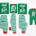 Christmas Elf Pajamas for the whole family in green very high quality fashionable