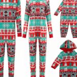 Christmas pajamas combination for the whole family complete with fashion