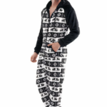 Black flannel printed pajamas for men very fashionable, very high quality