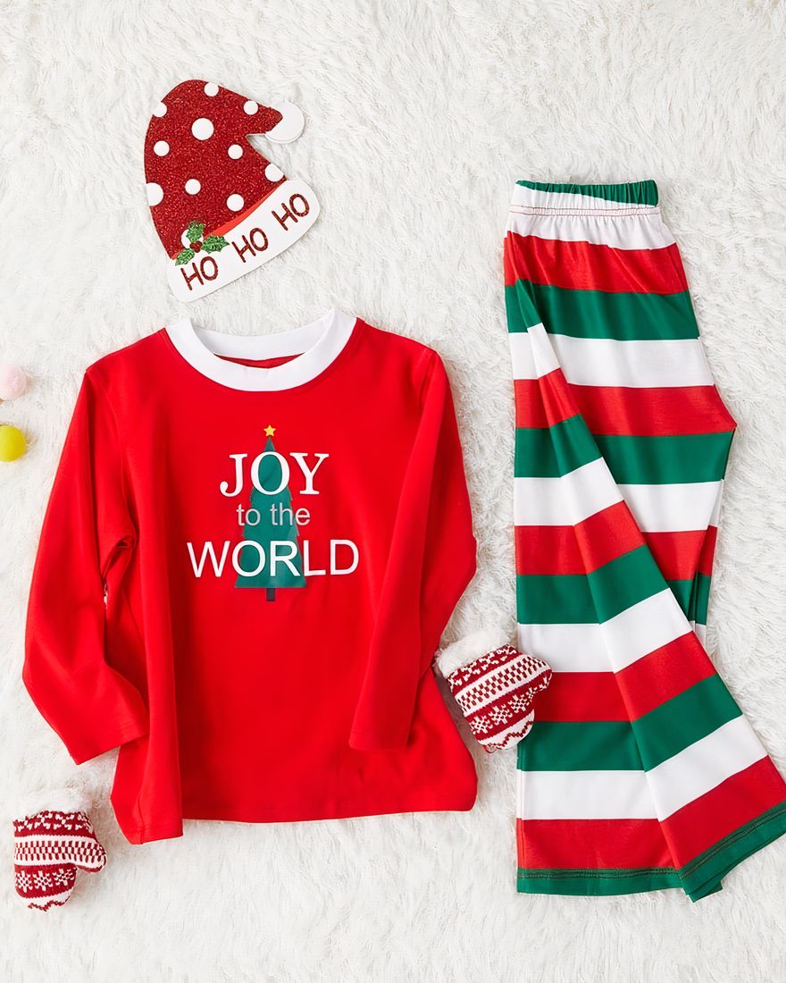 Red christmas pajamas for adults and children very fashionable