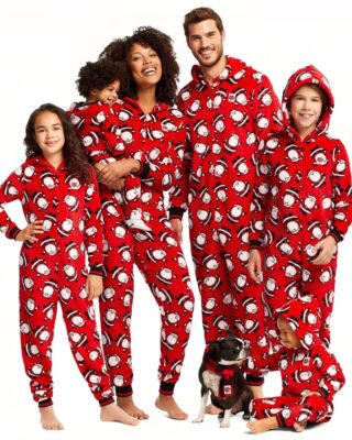 Red Christmas suit for the whole family very high quality fashionable