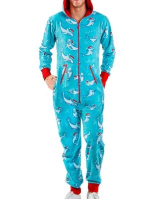 Men's printed cotton pajama suit worn by a very fashionable man