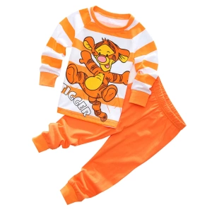 Tigger Cotton Pyjama set in orange