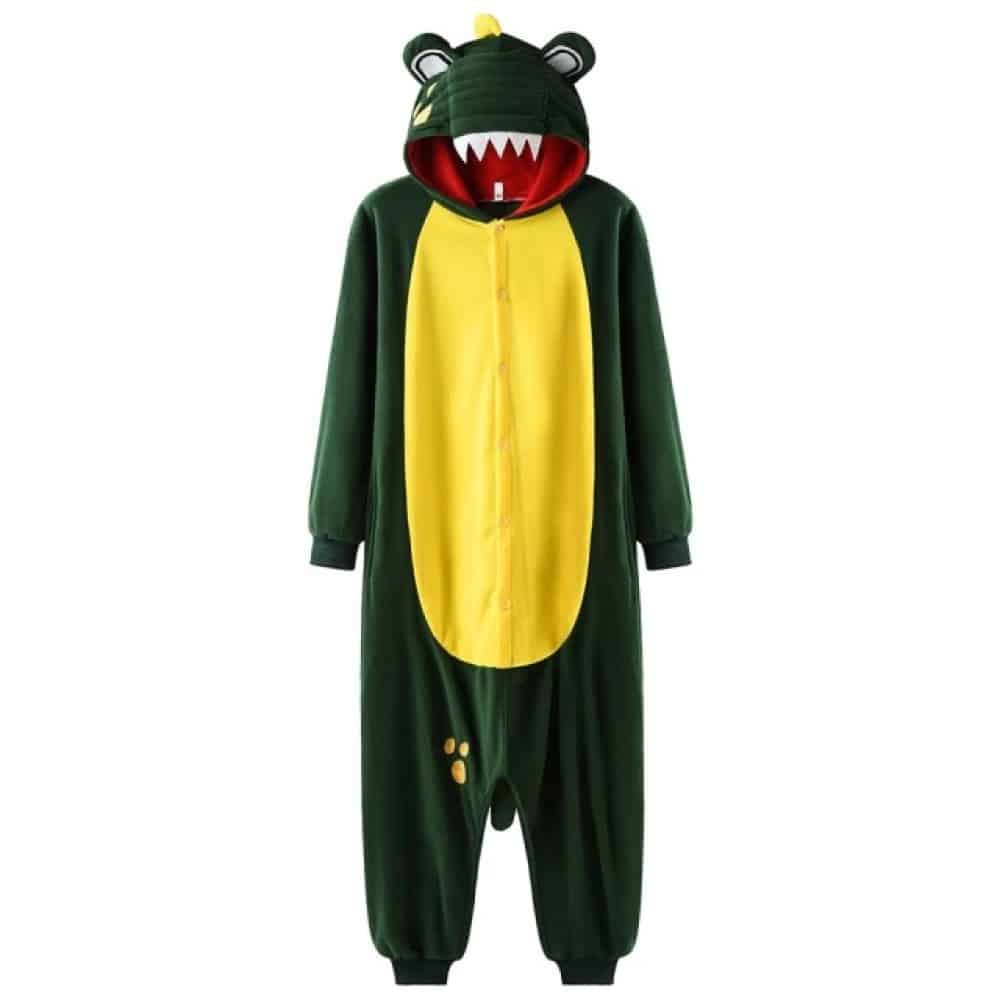 Crocodile pajama suit with fashionable hood