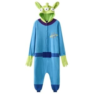 Monster & Company blue pajama suit with green hood