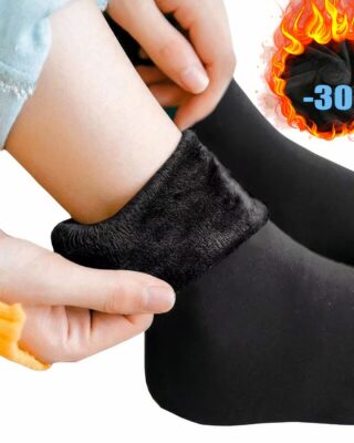 Thick thermal cashmere socks very comfortable black fashionable