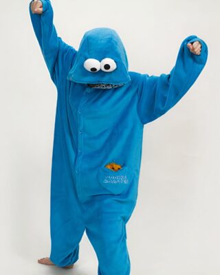 Blue Muppet Show pajama suit with white background