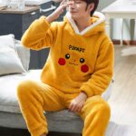 yellow pikachu pajamas for adult man