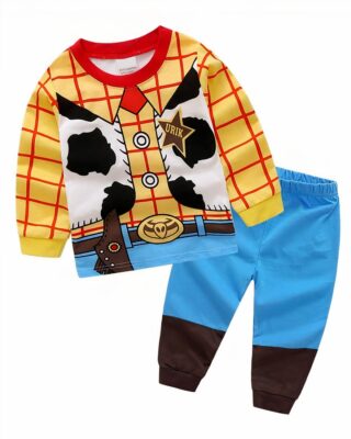 Toy Story pajama set for kids with white background