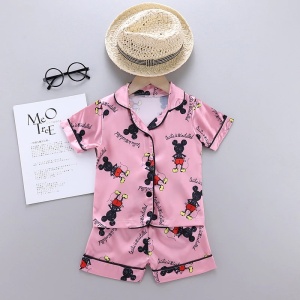 Disney summer pajamas for kids Mickey pink