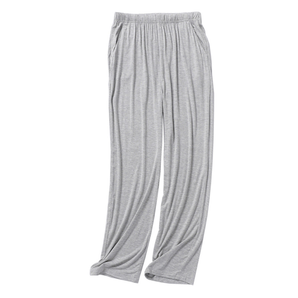 Pyjamas for man of summer fluid of color gray